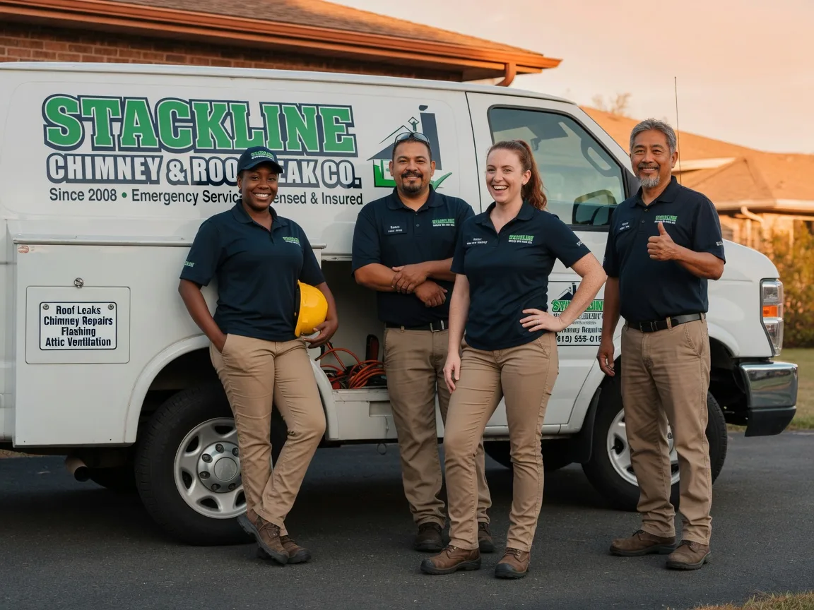 Chimney flashing repair company in Bonita, LA
